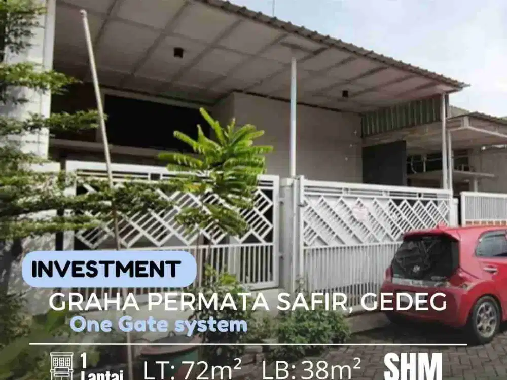 Jual Rumah Second Graha Permata Safir Gedeg Mojokerto