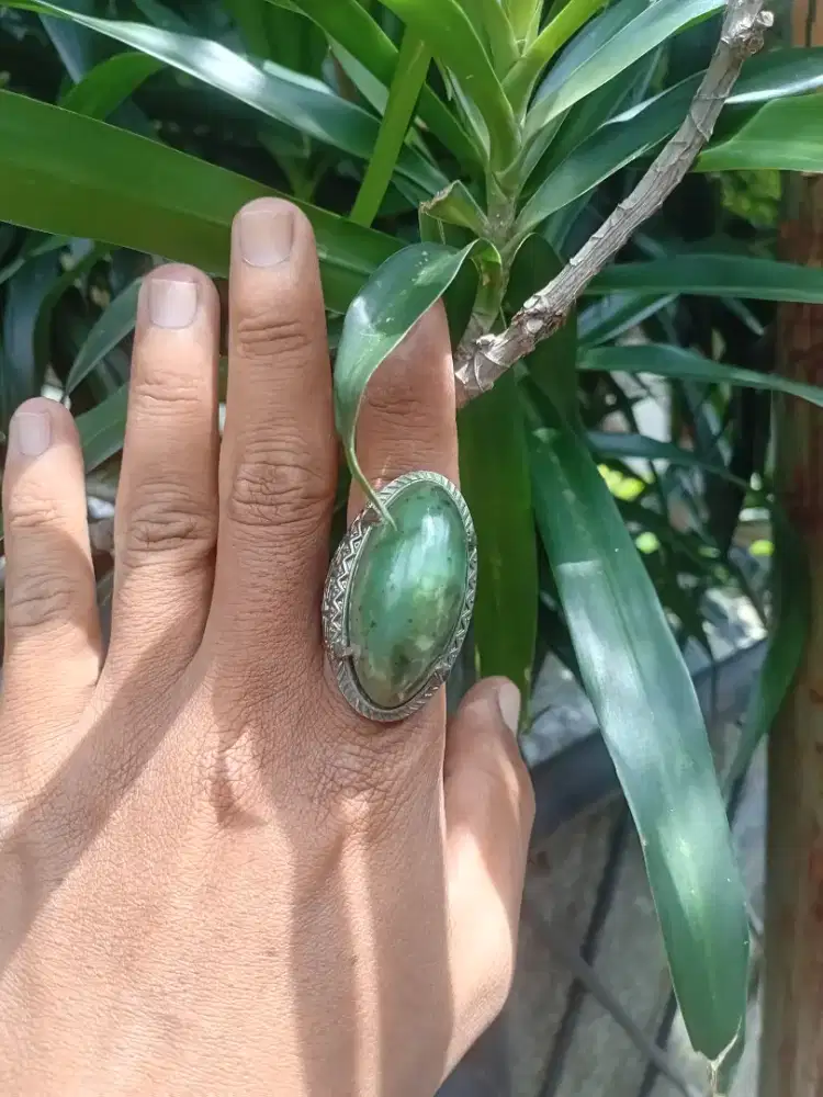 Batu giok asli natural jumbo hoki
