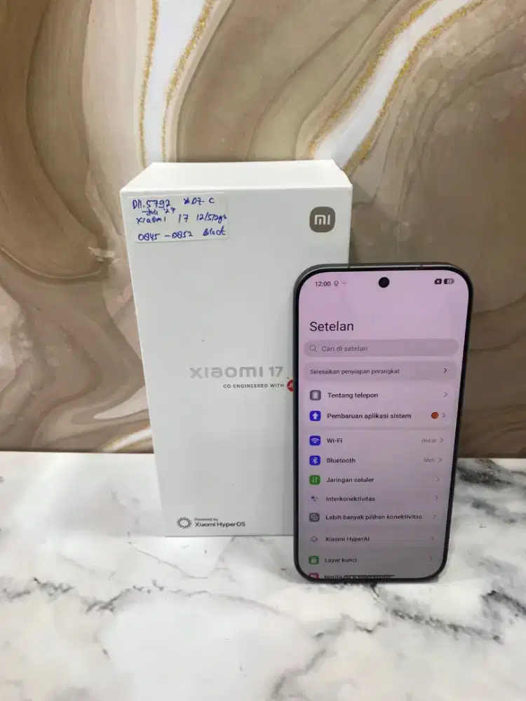 Xiaomi 17 12/512gb black second bergaransi resmi