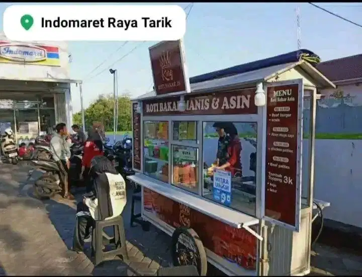 Dijual cepat rombong roti bakar / terangbulan