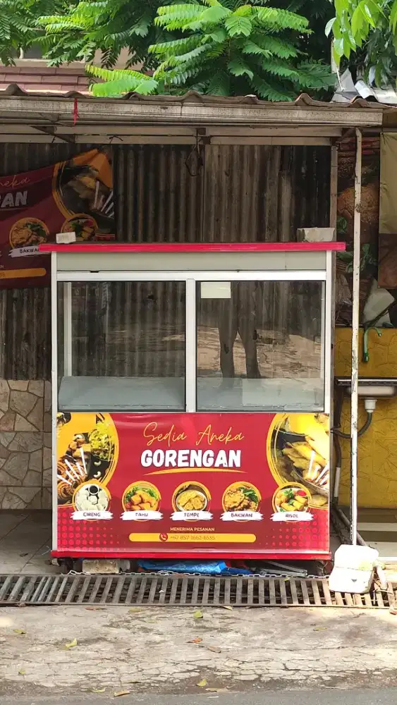 Gerobak alumunium + peralatan
