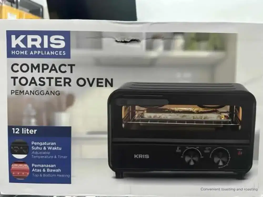DIJUAL KRIS Compact Toaster Oven 12L – BRAND NEW