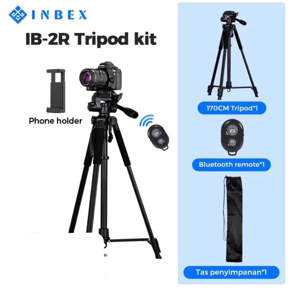 Tripod Inbex Ori Jarang dipakai Free Remot tripod