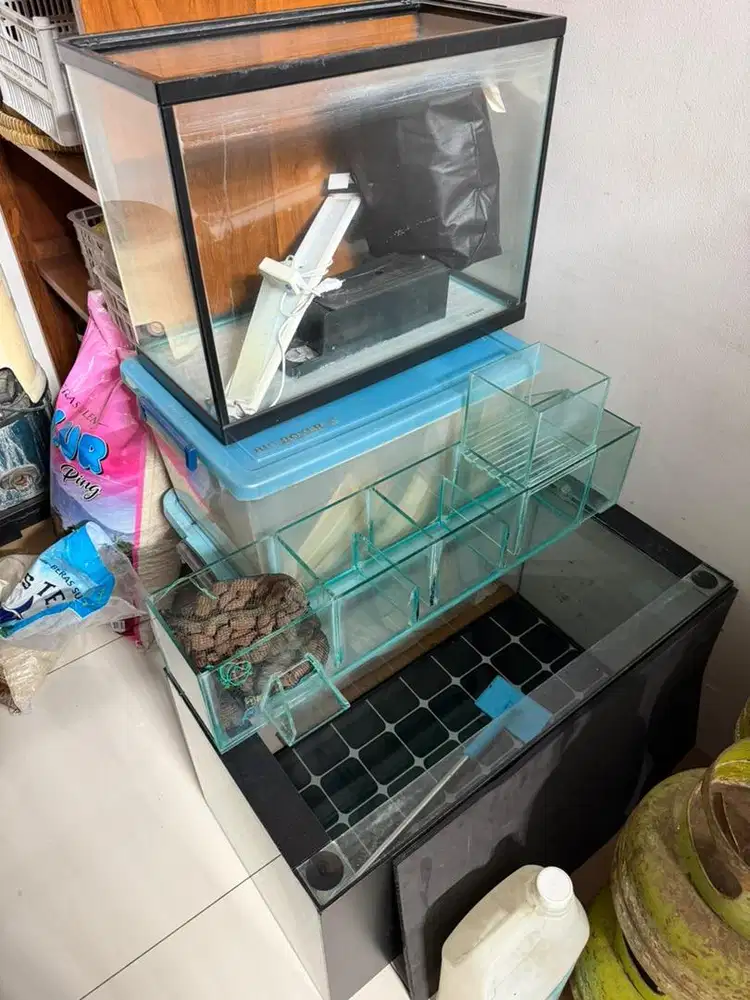Akuarium set dan aksesorinya