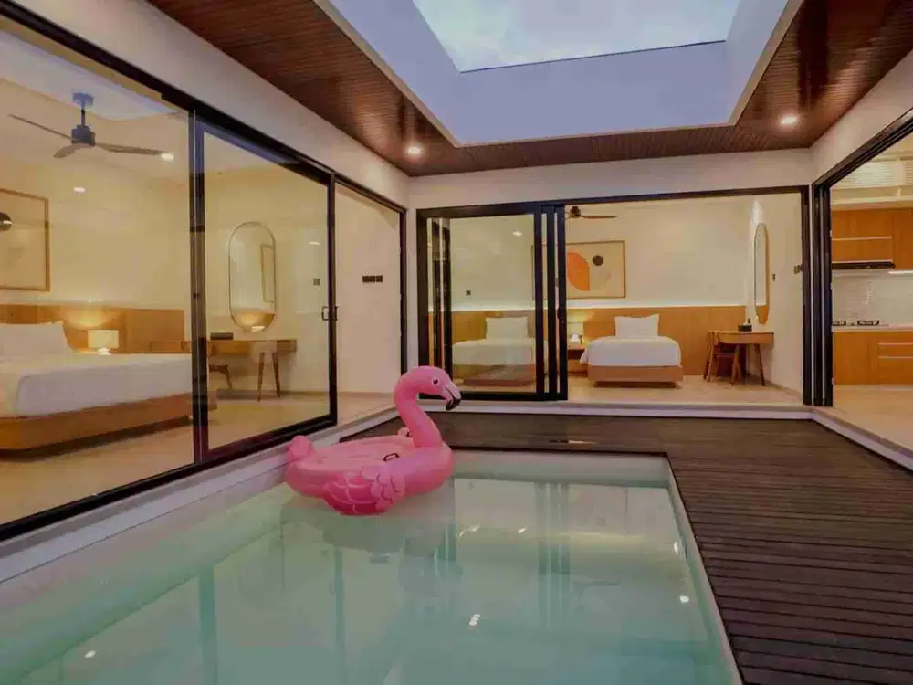 DIJUAL VILLA KOMPLEKS DESAIN TROPIS MEDITERANIA MODERN DI JIMBARAN SHM COCOK UTK INVESTASI