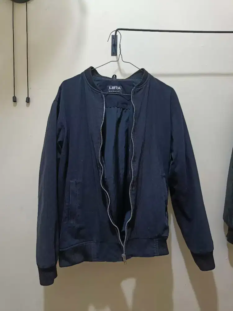 Jaket Bomber Canvas Pria