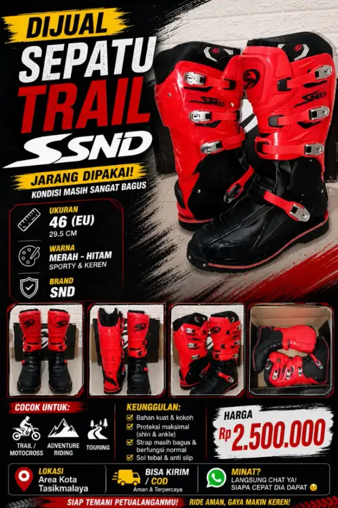 Bismillah Dijual Sepatu Trail SND