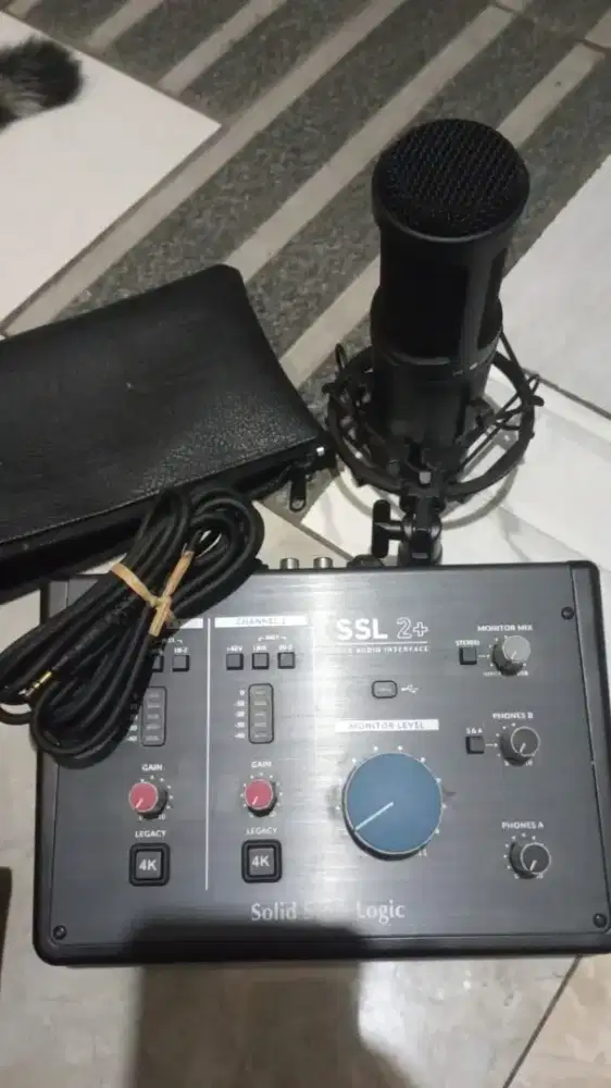 Soundcard + mic condensor