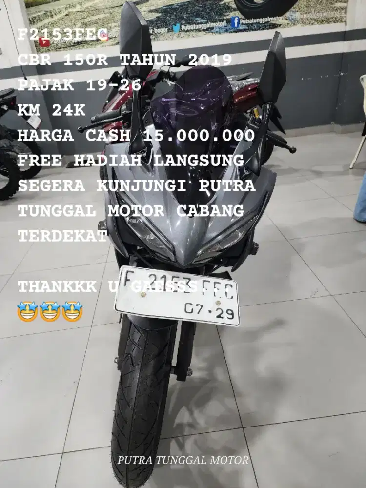 CBR 150 TAHUN 2019,CASH ATAU PUN KREDIT BISA
