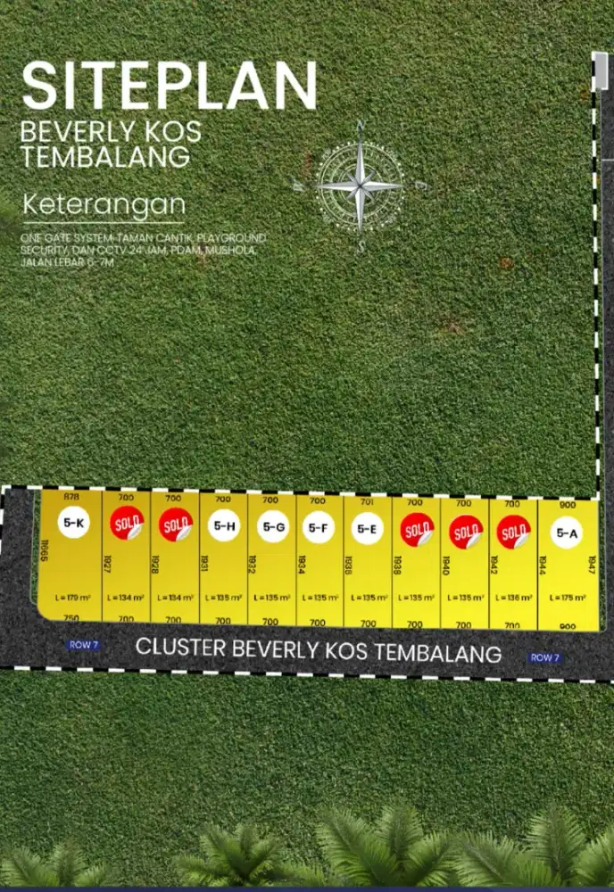 Tanah kavling dalan perumahan bukit cemara resident