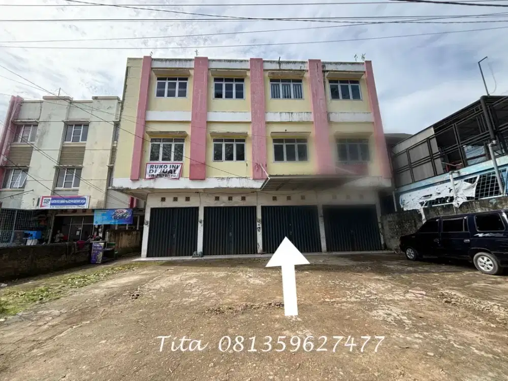 Dijual cepat ruko strategis Jalan Wahid Hasyim ULU area Kertapati Palembang