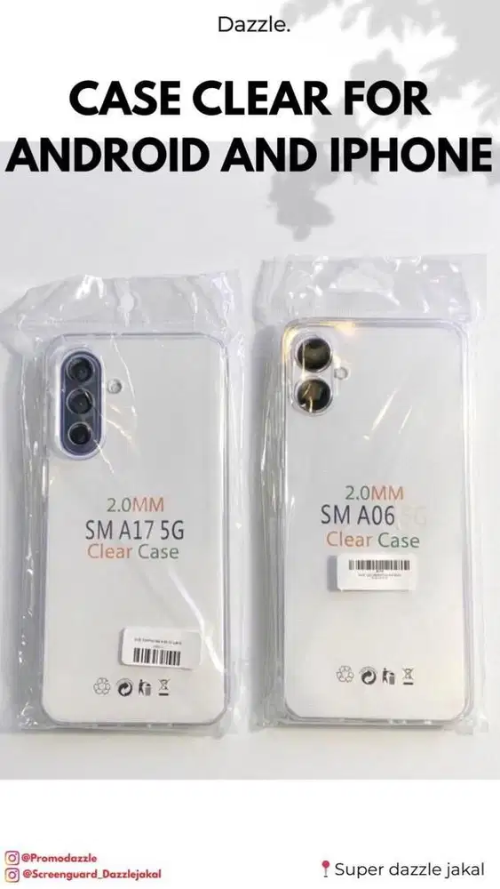 Softcase clear for iphone and android