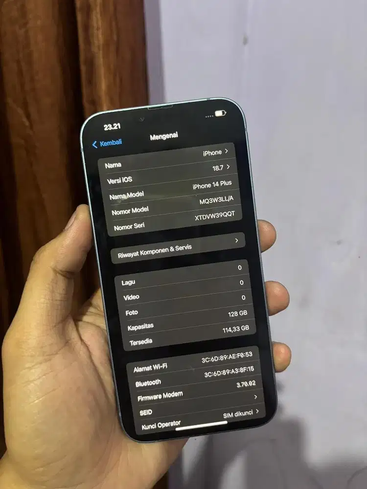 Iphone 14 plus 128 inter