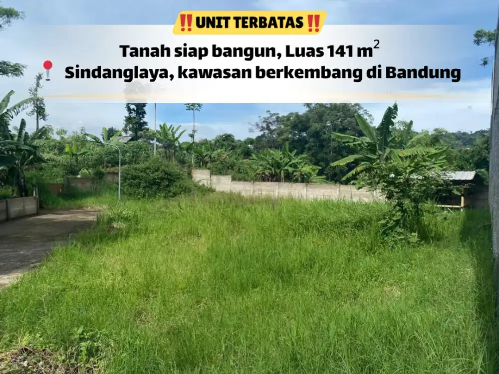 Jarang Ada! Tanah 141 m² Sindanglaya – Siap Bangun