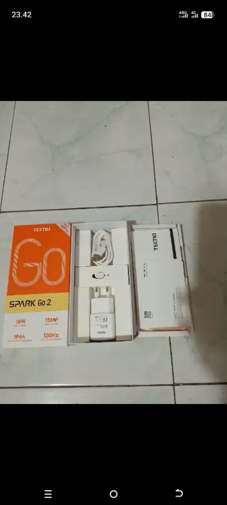 Tecno spark go 2  fullset original 3/64