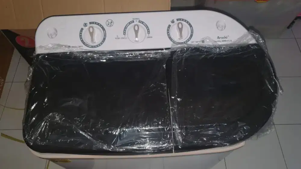 Dijual Mesin Cuci 2 Tabung Arashi 6 KG