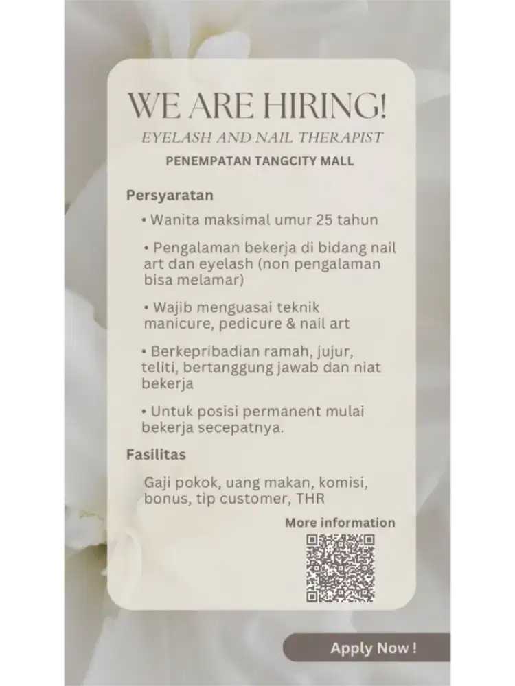 DICARI NAIL ARTIST BERPENGALAMAN, NON PENGALAMAN BISA DAFTAR