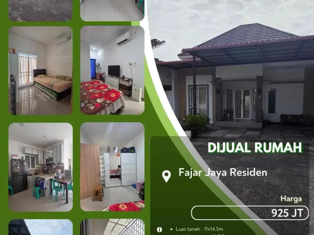 Dijual Rumah Daerah Fajar Jaya Residen Full Furnished Pekanbaru Kota!