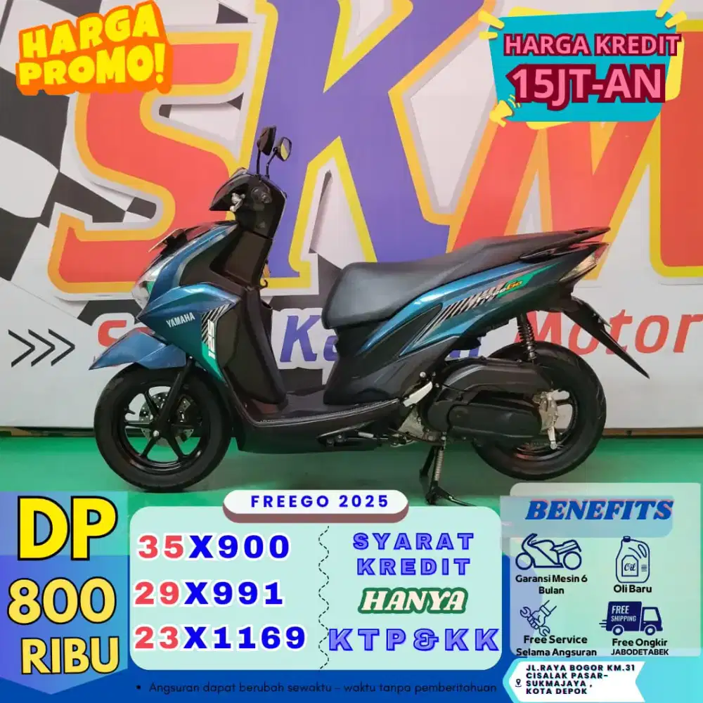 Yamaha freego th 2025 siap melayani cash/credit
