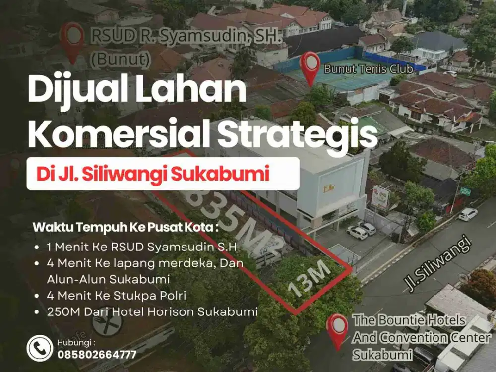 LAHAN KOMERSIAL DI PUSAT KOTA SUKABUMI