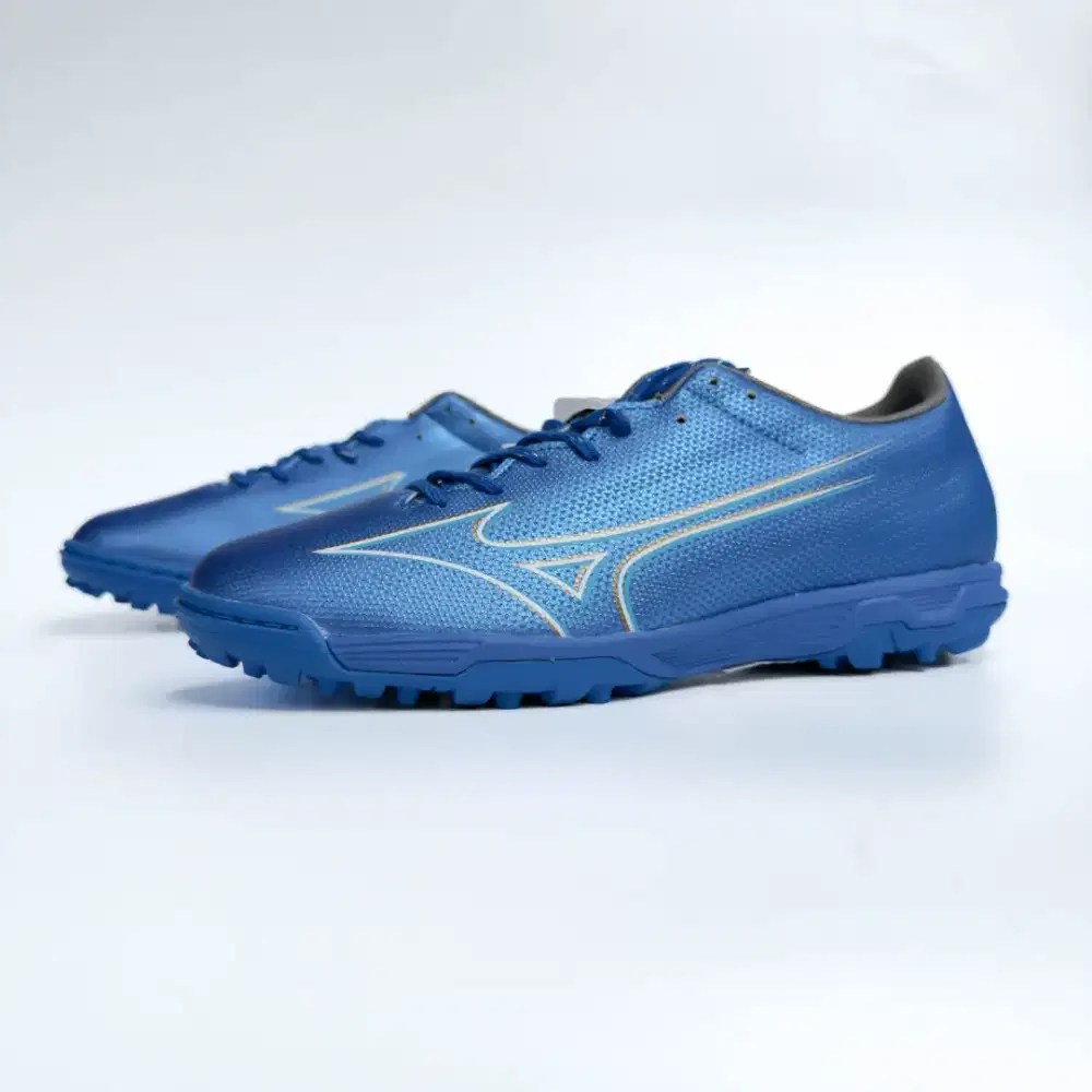 Mizuno Alpha Select AS Sepatu Futsal Turf Mini Soccer Original Blue