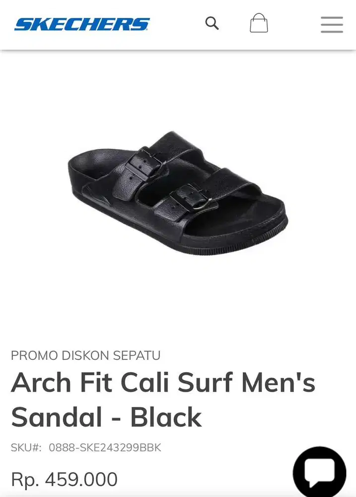 Skechers arch fit cali surf men’s sandal-black