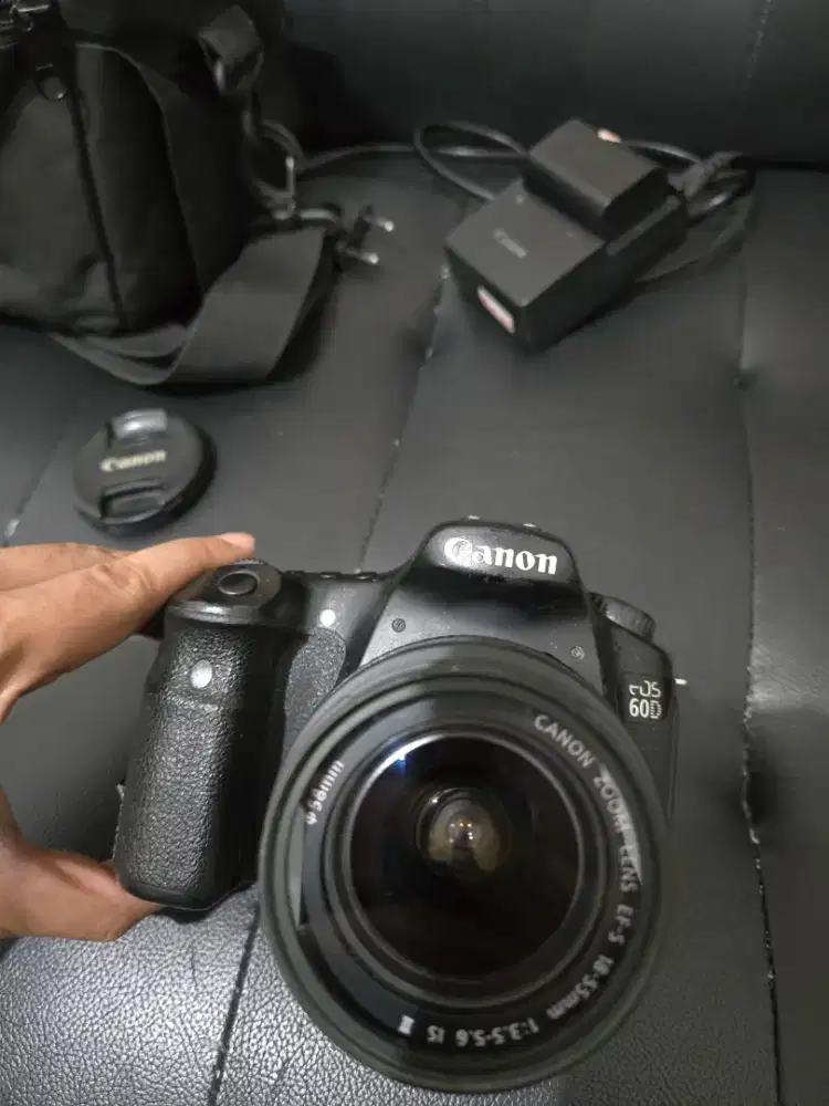 Canon EOS 60D Lensa Kit, Mesin Normal, Fullset, COD Bebas, Nego Santai