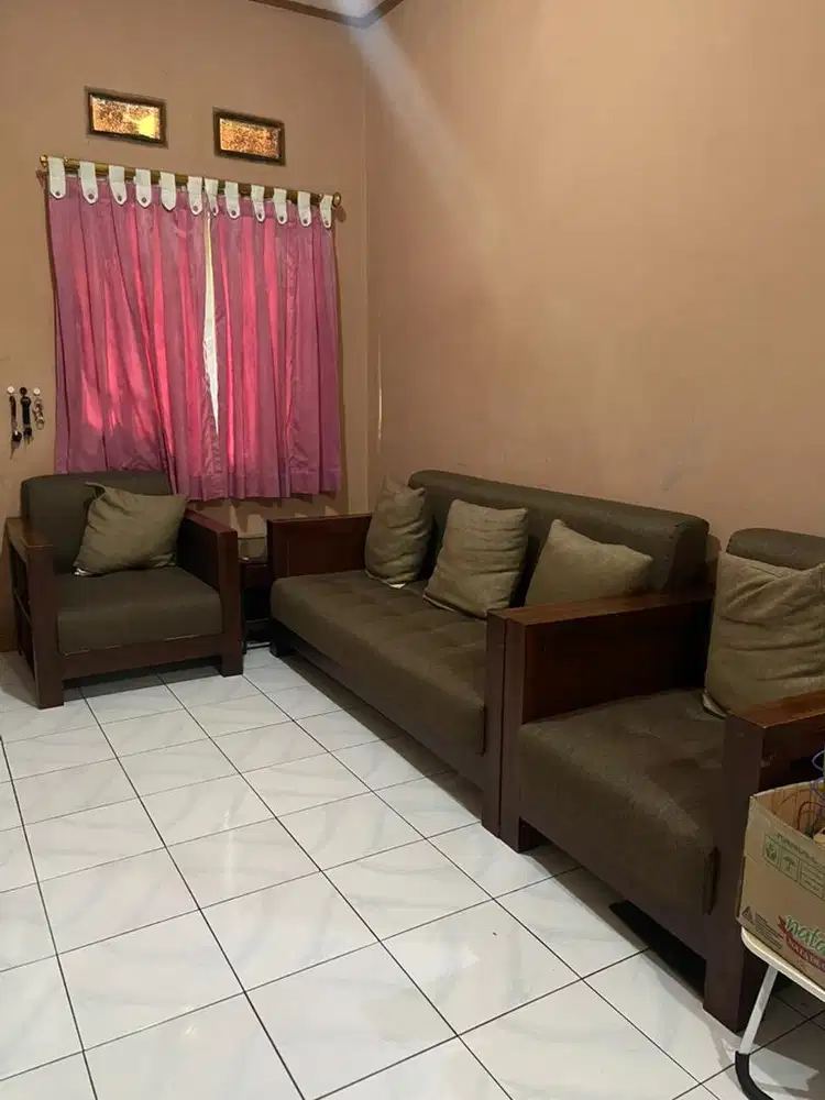 JUAL KURSI TAMU BEKAS FREE SOFABED BEKAS