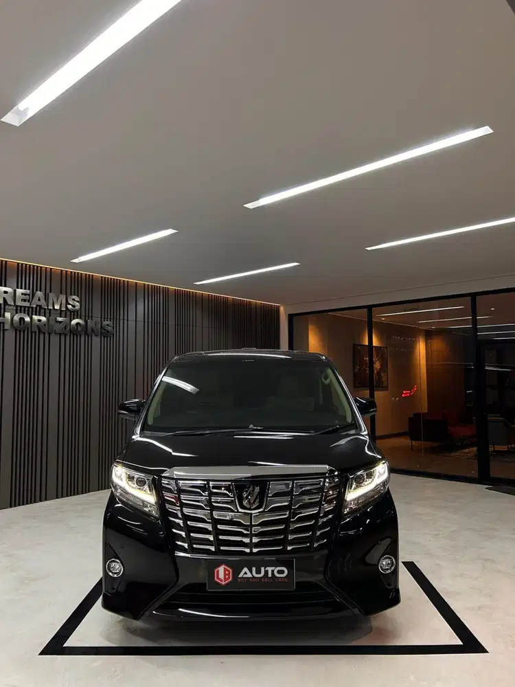 Toyota Alphard 2.5 G ATPM 2017 Hitam Km19rb B2409UFV mdl 2016