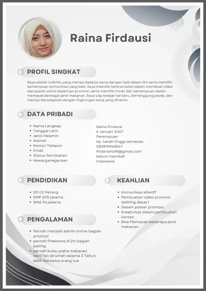 info loker, baru fresh graduate.