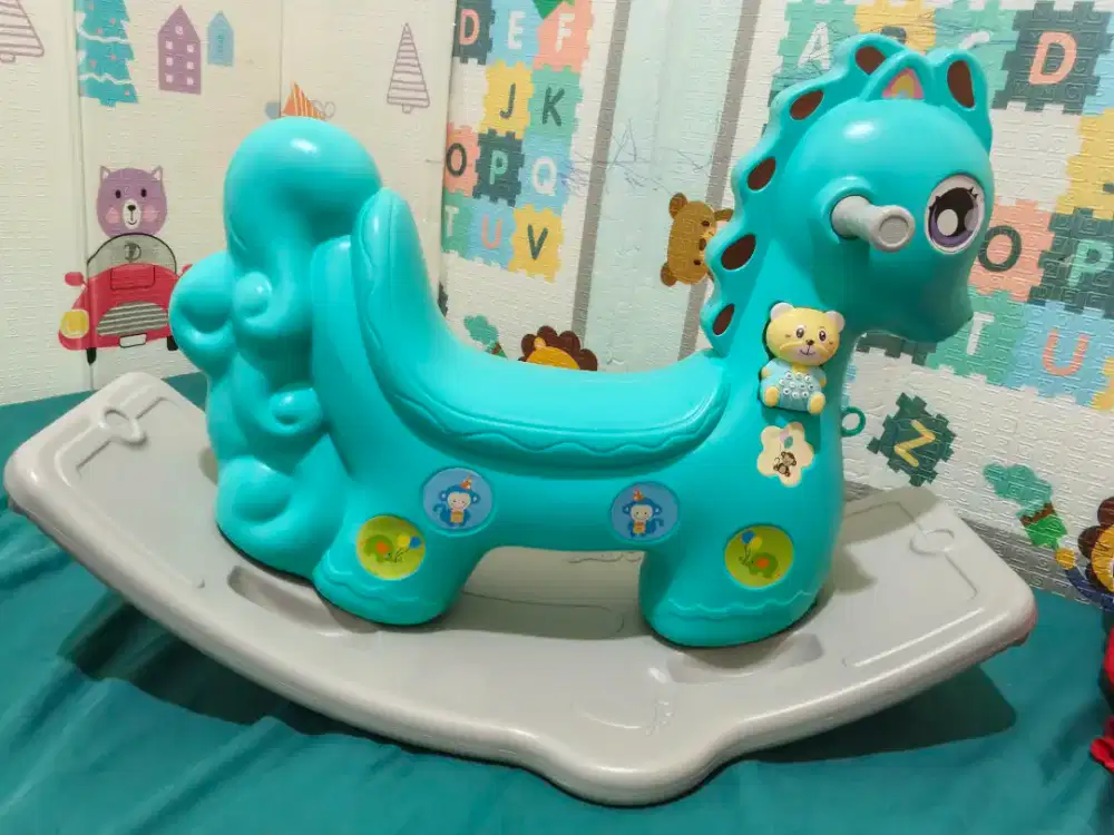 Preloved mainan jungkat-jungkit kuda