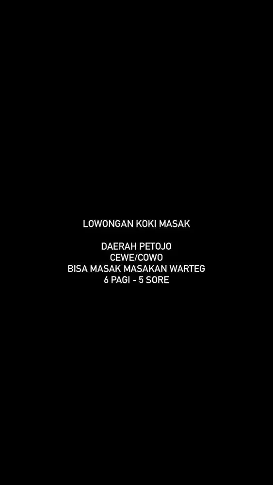 Koki masak warteg