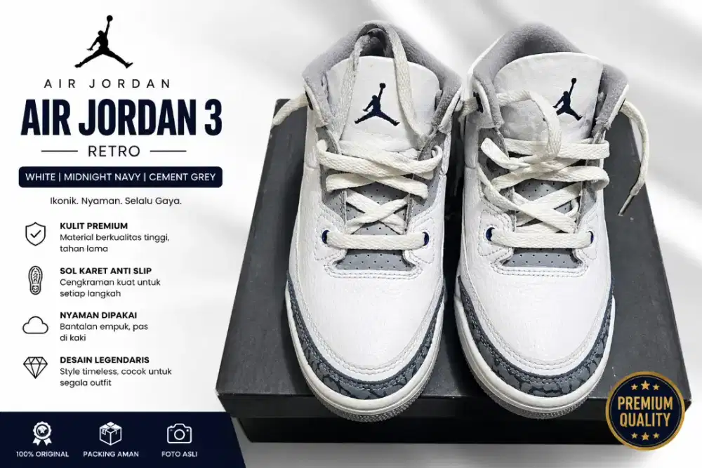 Air Jordan 3 Retro PS (Preschool) Original (Second)