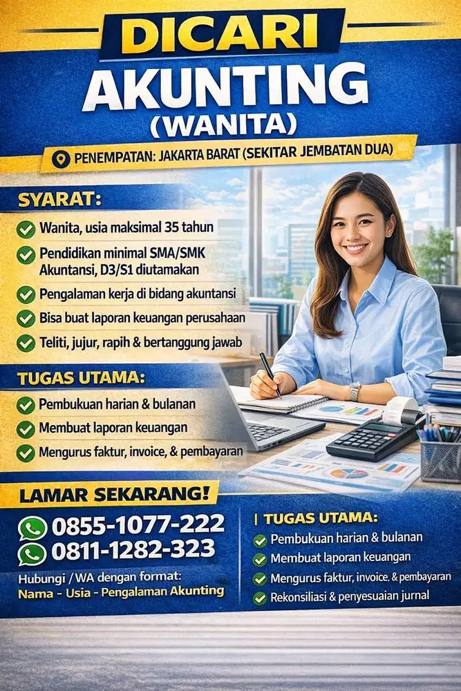 Admin kantor / admin penjualan pembelian