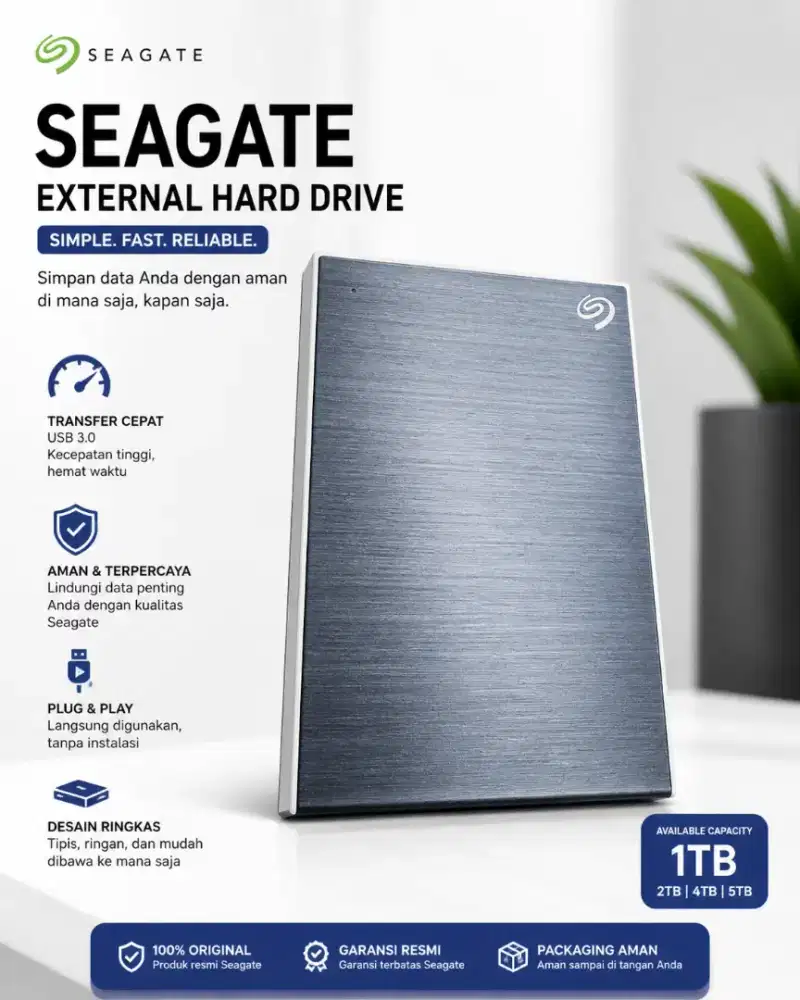 Seagate One Touch 2TB HDD eksternal