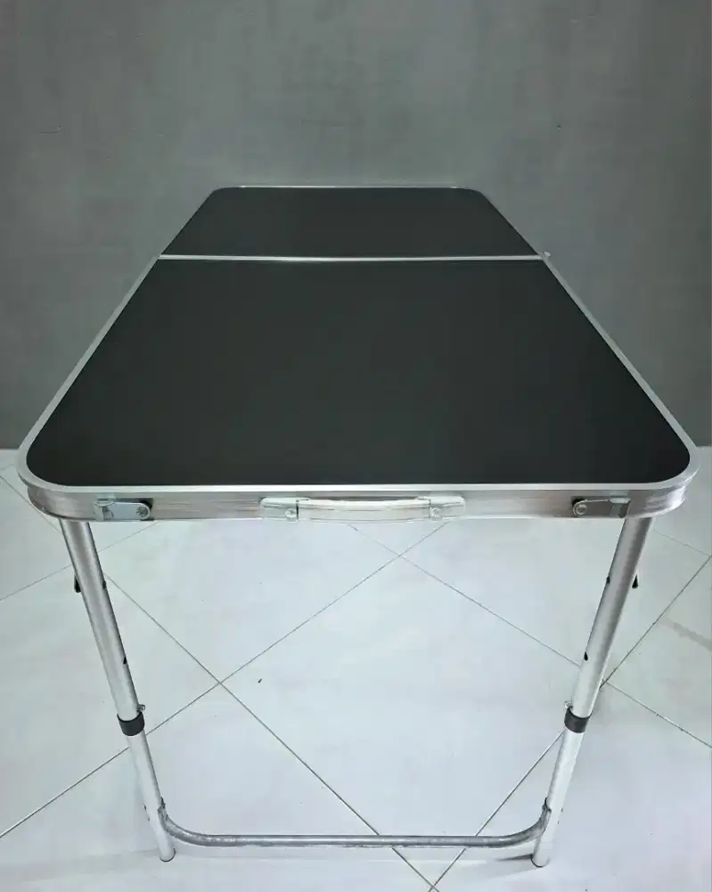 Baru meja lipat 2 hpl aluminium portabel serbaguna 1.2 meter