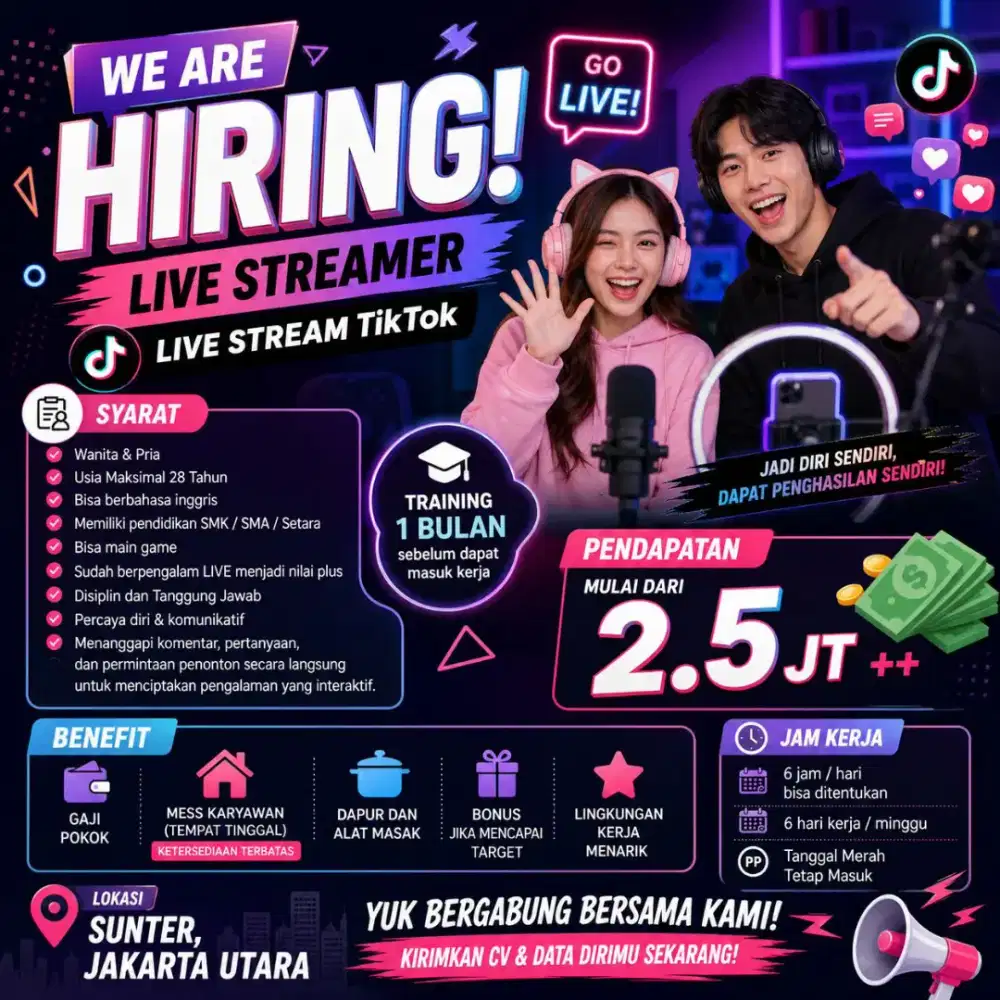 Lowongan Kerja Host Live