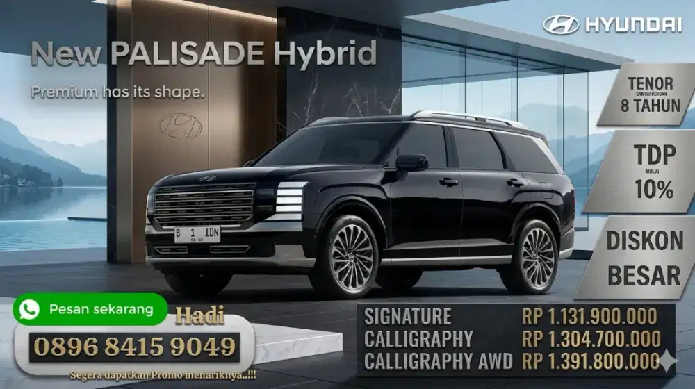 Promo hyundai palisade hybrid signature calligraphy awd kredit cash