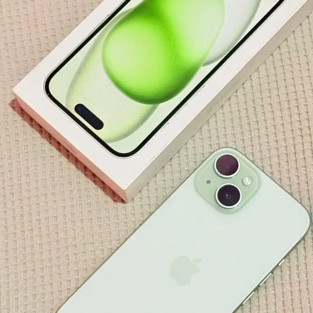 iPhone 15 128Gb Green iBox Bh 97% Mulus 1000%