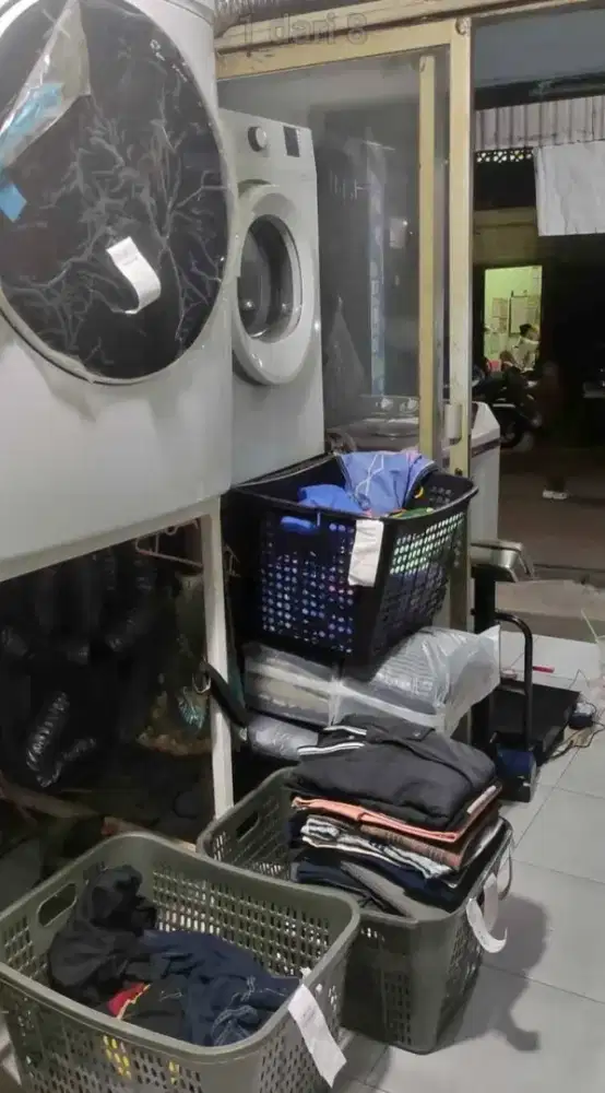 Jual peralatan laundry baru 8 bulan
