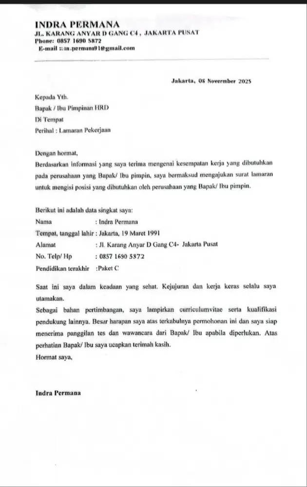 cari kerja OB / Bersih2