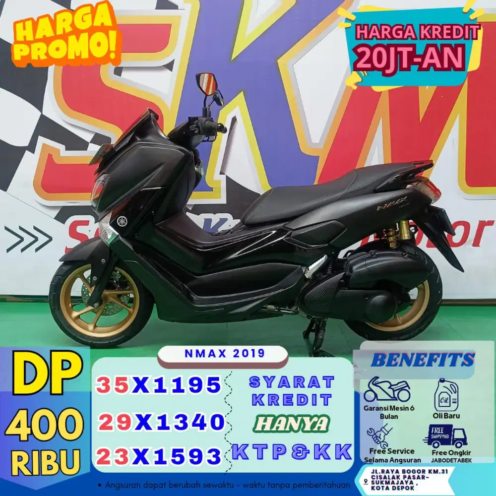 (DP 500 garansi mesin full all claim) NMAX 2019 cash credt