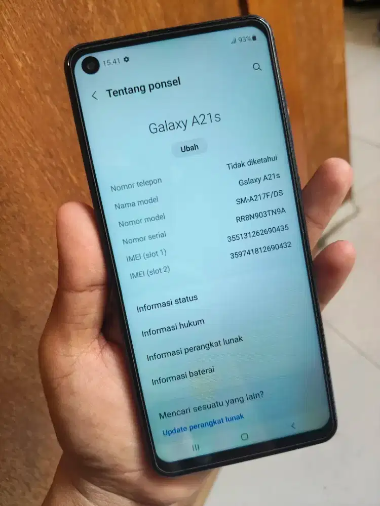 Samsung Galaxy A21s Ram 6gb No minus