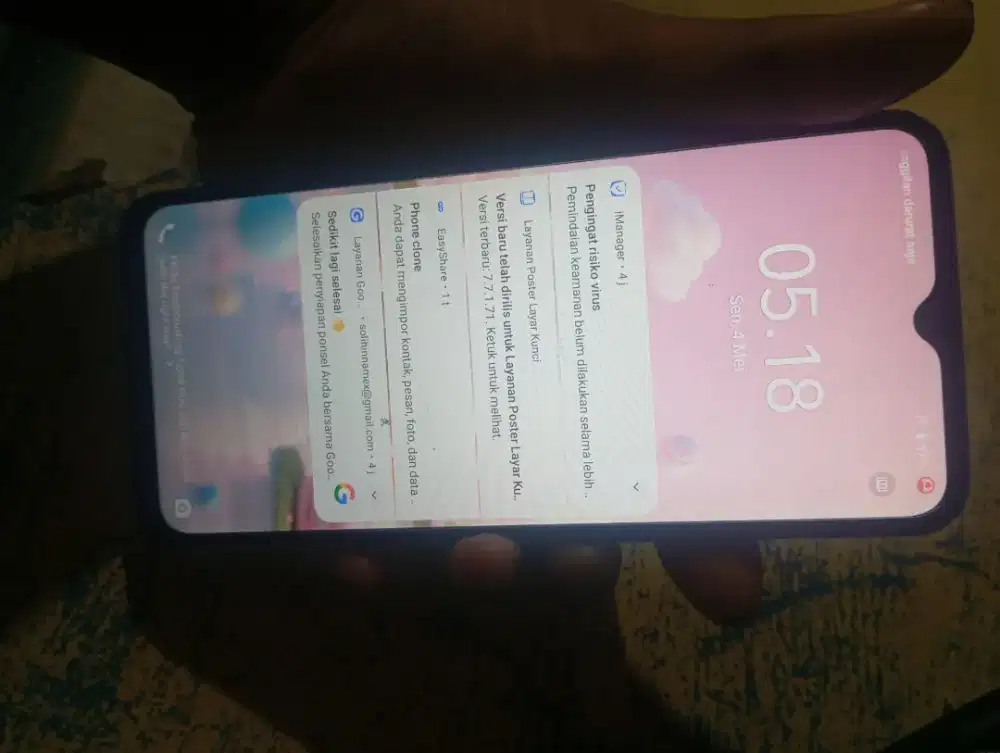 Vivo v2207 ram 4/64gb