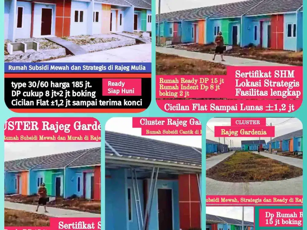 Yg Gaji UMR KPR Rumah nya di sini aja, Proses dibantu Sampai Akad.