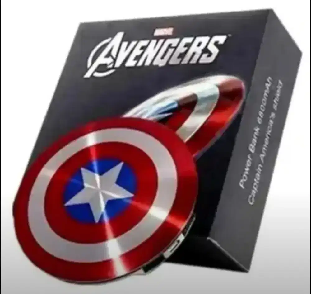 Di jual Power Bank Captain Amerika 6800 Mah