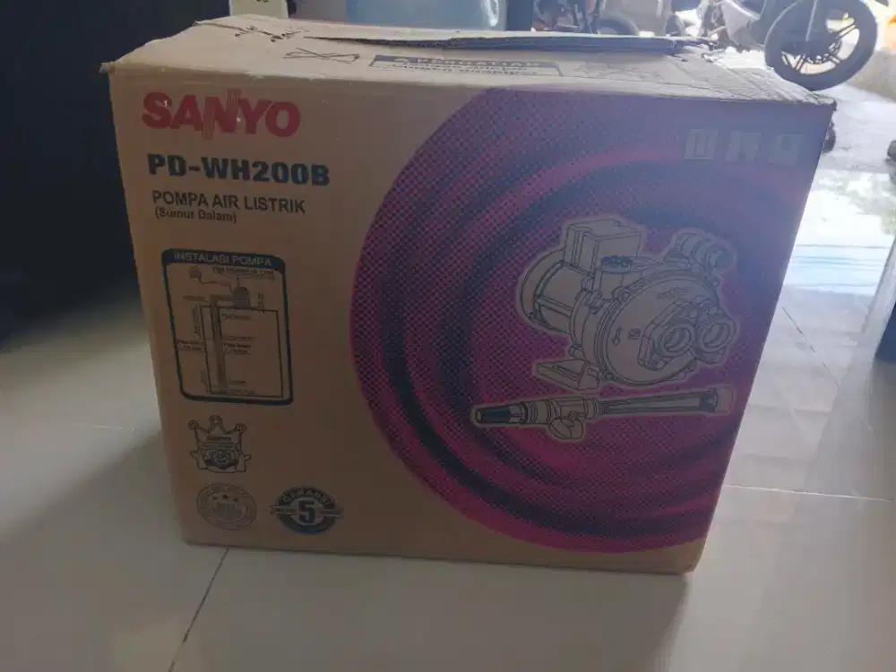 SANYO Mesin Pompa Air Sumur Dalam Jetpump Non-Auto - PD-WH200B