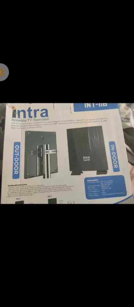 Tv tabung LG 14inch+box antenna tv indoor& outdoor