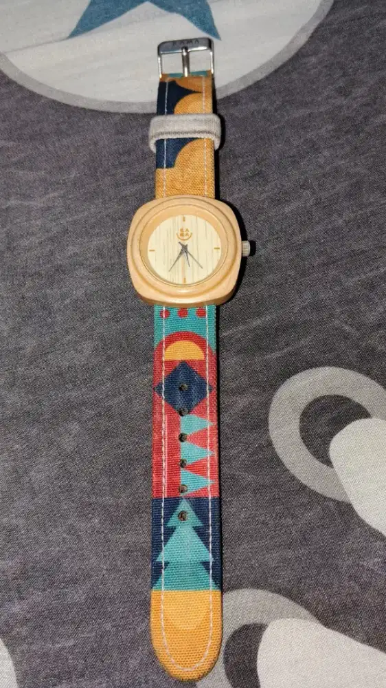 Jam Tangan Kayu Kama 2.0 Maple Dial Putih ( PL )
