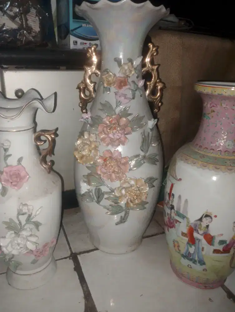 Handcraft bentuk Vas dan Gajah